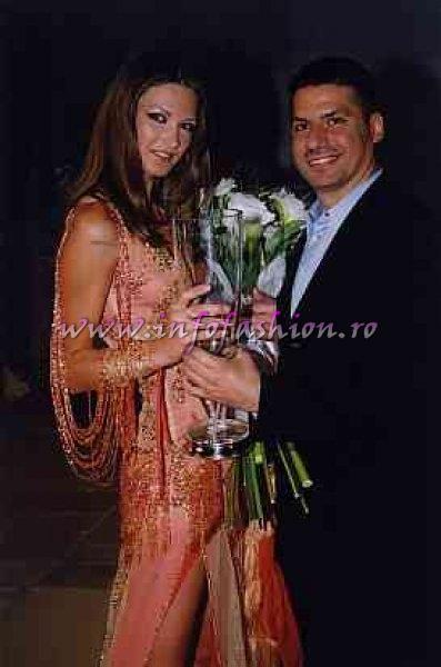 2003 Miss Young & Trendy in UAE Dubai, Winner Oksana Shcherbyna and international designer Walid Attallah /Romania Contestant- Maria Danciu